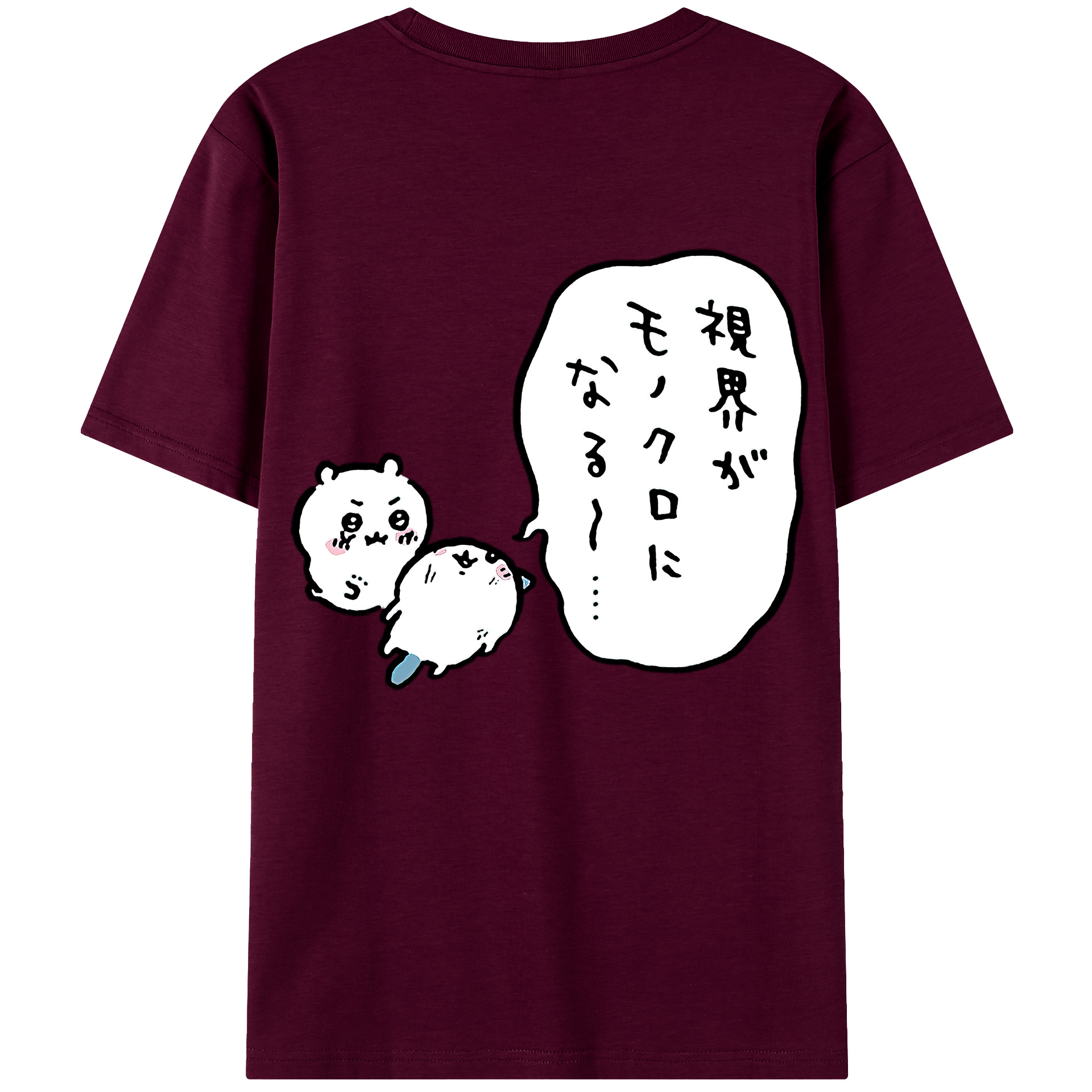 （画像用） ちいかわ ちいかわ Chii-kawa chiikawa レディース半袖Tシャツ(バックプリント)